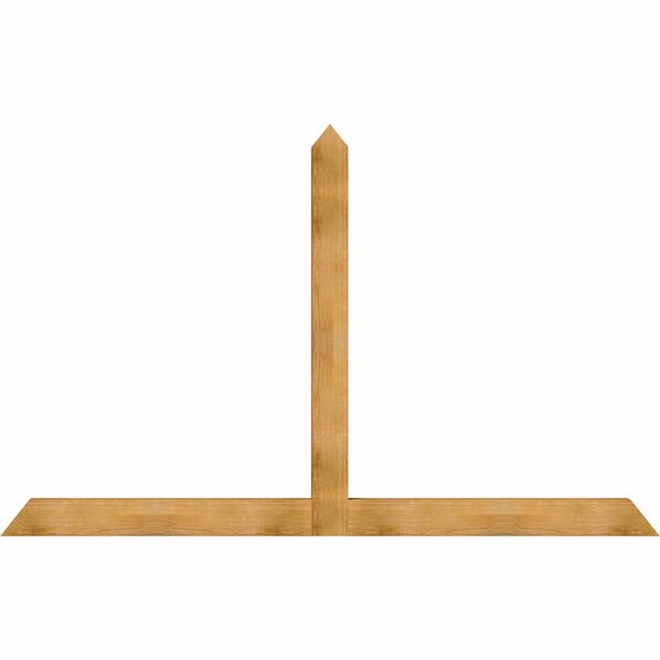 Ekena Millwork Portland Rough Sawn Timber Gable Bracket, Western Red Cedar, 108"W x 68"H x 4"D x 6"F, 15/12 Pitch GBW108X68X0406POR00RWR - main